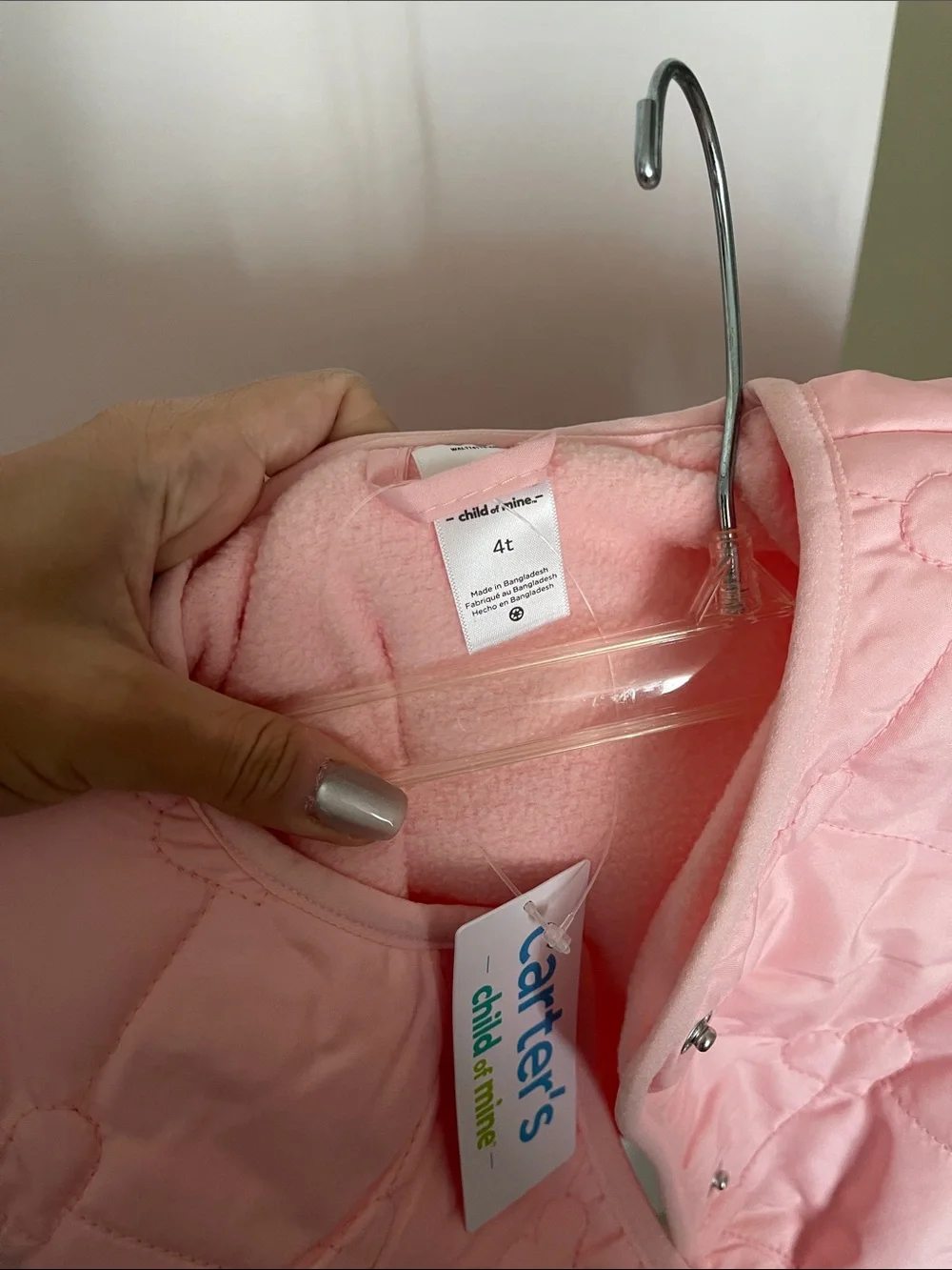 Carter's Pink Quilted Girls Jacket